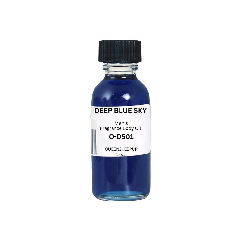Deep Blue Sky (Men) Body Oil 1 oz Fragrance All Natural Scent